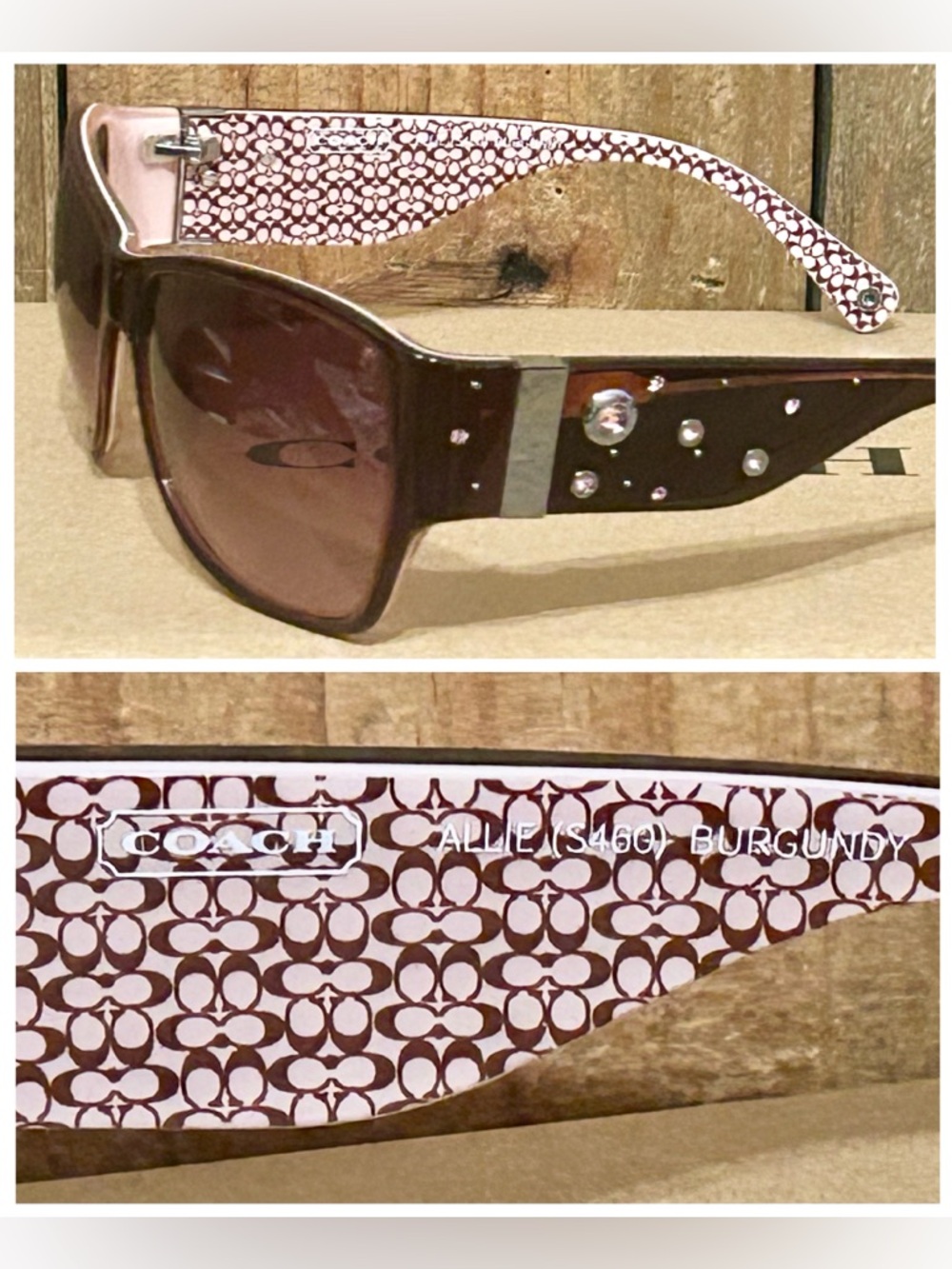 Coach Allie S460 Sunglasses with Hard Case, Cleaning Cloth & Free Gift Box. - Picture 10 of 16